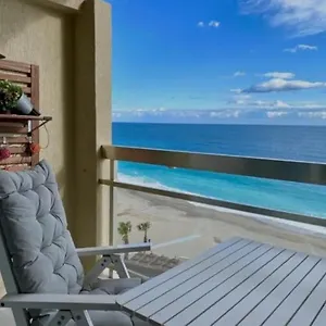 Apartamento Fantástico Estudio En 1a Línea De Playa Con Piscina
